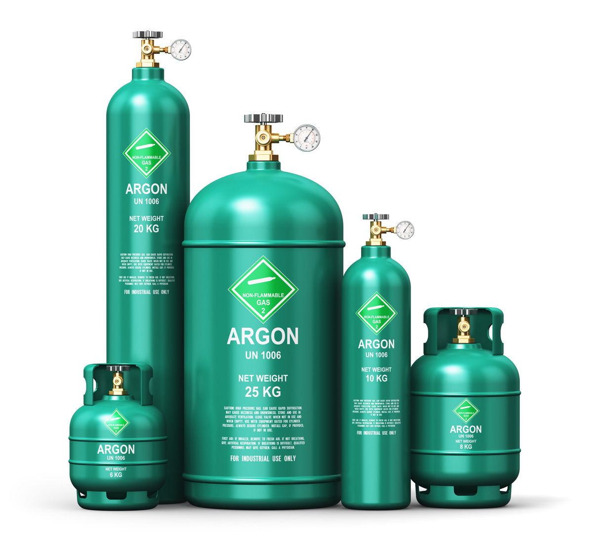 Botellas Gas Argón ventanas Climalit