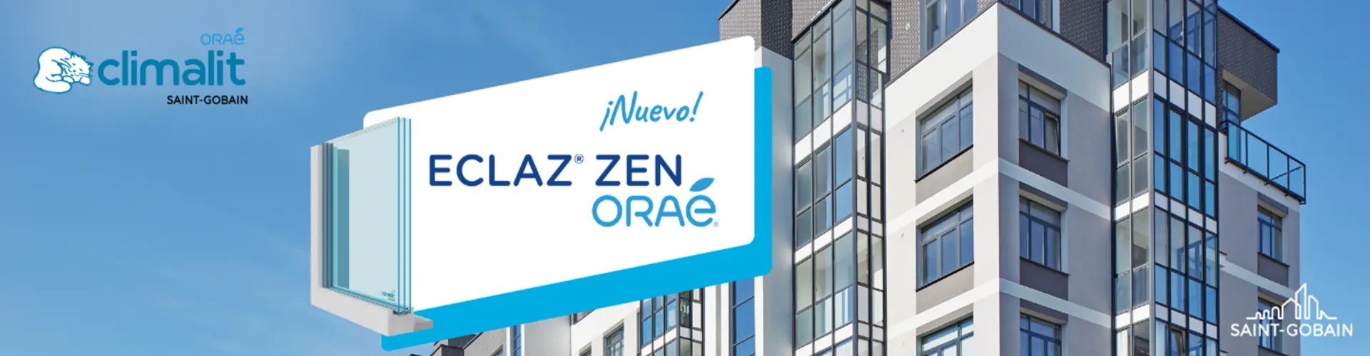 Vidrio ECLAZ ZEN ORAÉ de Saint-Gobain Glass con alta eficiencia energética y baja huella de carbono